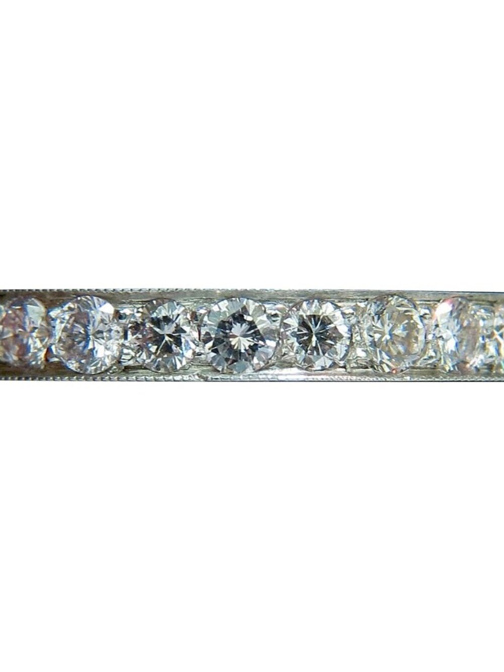 1.70ct. NATURAL DIAMONDS ETERNITY RING 14KT F /SI SIZE 6.5 FULL CUTS*